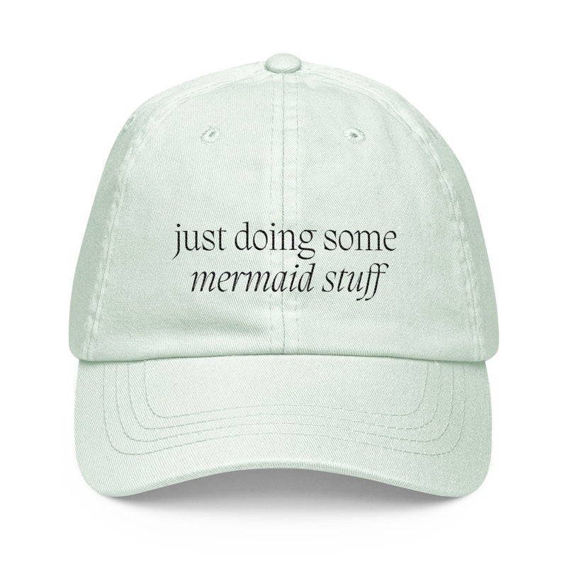 Mermaid Stuff Baseball Hat (Minty Pistachio)
